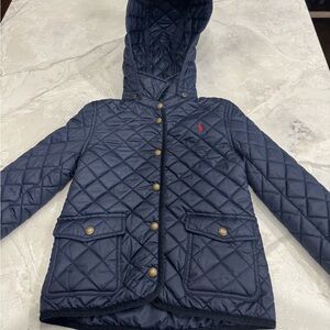 Polo by Ralph Lauren Navy Quilted Kids Puffer Jacket